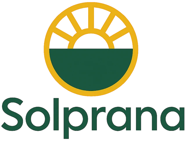 Solprana, sunrise mark above the Solprana wordmark