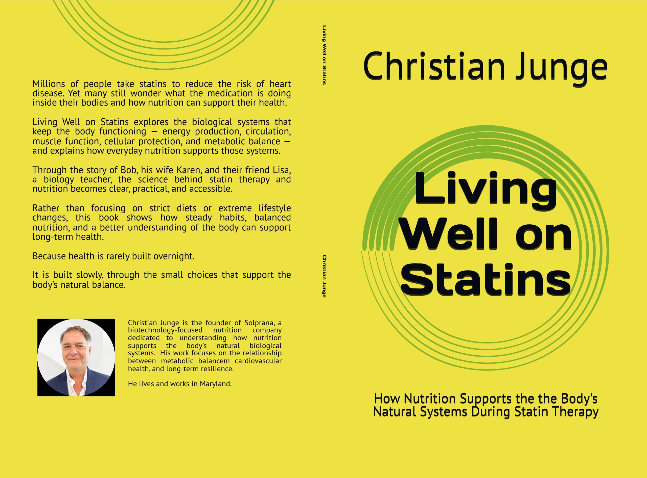 Living Well On Statins, Solprana supplement by Solprana, premium studio product render